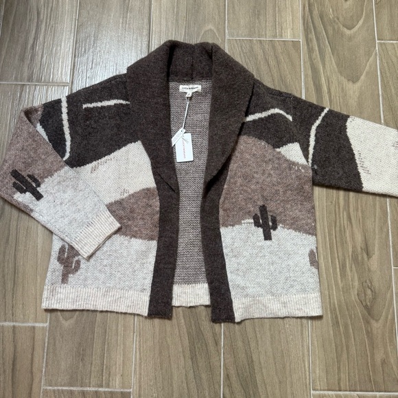 NWT Lucky Brand Horse Knit Cardigan - Picture 2 of 7